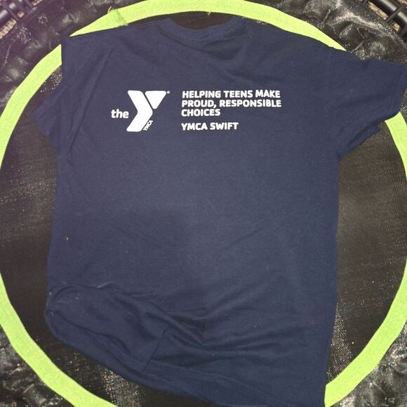 Navy Blue Graphic T-Shirt Detroit D - Picture 3 of 3